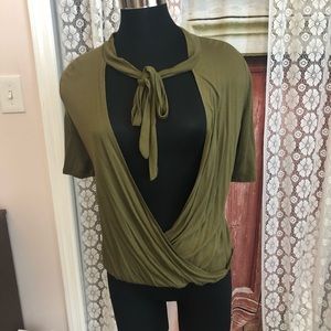 Green cotton shirt